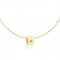 Hermes Cage d'H Necklace White in Lacquer Yellow Gold